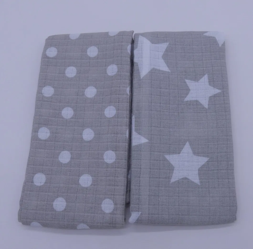 Newborn Baby Muslin Flat Squares Muslin Swaddle Wrap Diapers